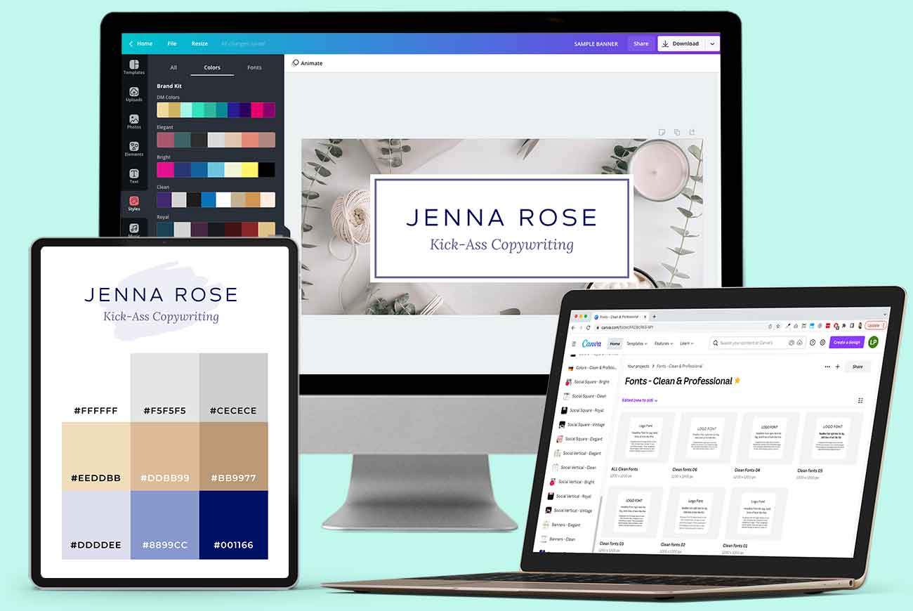 Style Guide & template kits for Canva