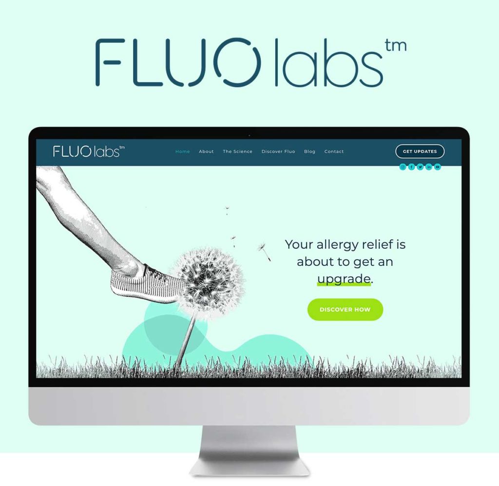 Building a brand for FluoLabs allergy ecommerce company