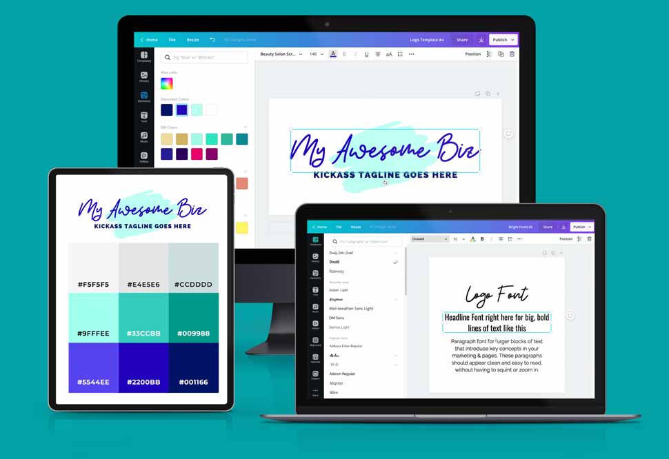 Style Guide & template kits for Canva